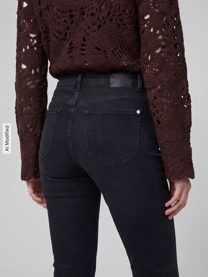 CAMBIO Slim fit jeans van katoenmix model 'PIPER SHORT'