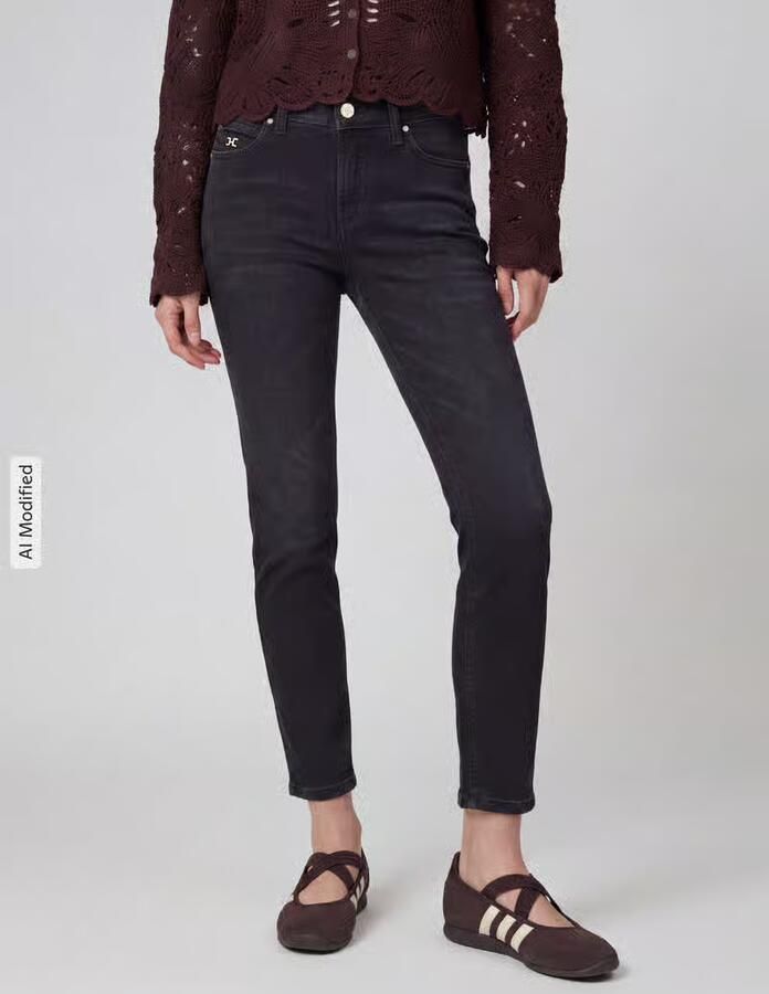 CAMBIO Slim fit jeans van katoenmix model 'PIPER SHORT' - Foto 3