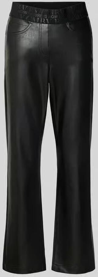 CAMBIO Slim fit kunstleren broek in glad leer look model 'FELICE'
