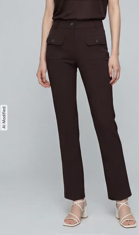CAMBIO slim fit smalle broek met opgestikte zakken model 'FARAH' - Foto 3