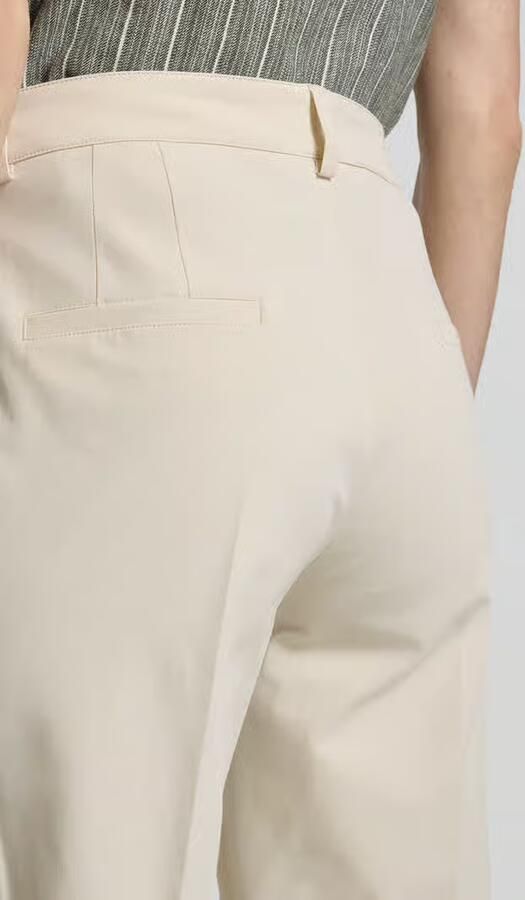 CAMBIO Slim fit stoffen broek met persplooien model 'KATHREEN'