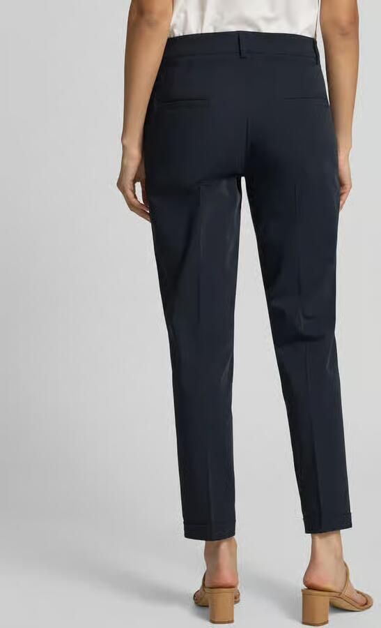 CAMBIO Slim fit stoffen broek met persplooien model 'KATHREEN'