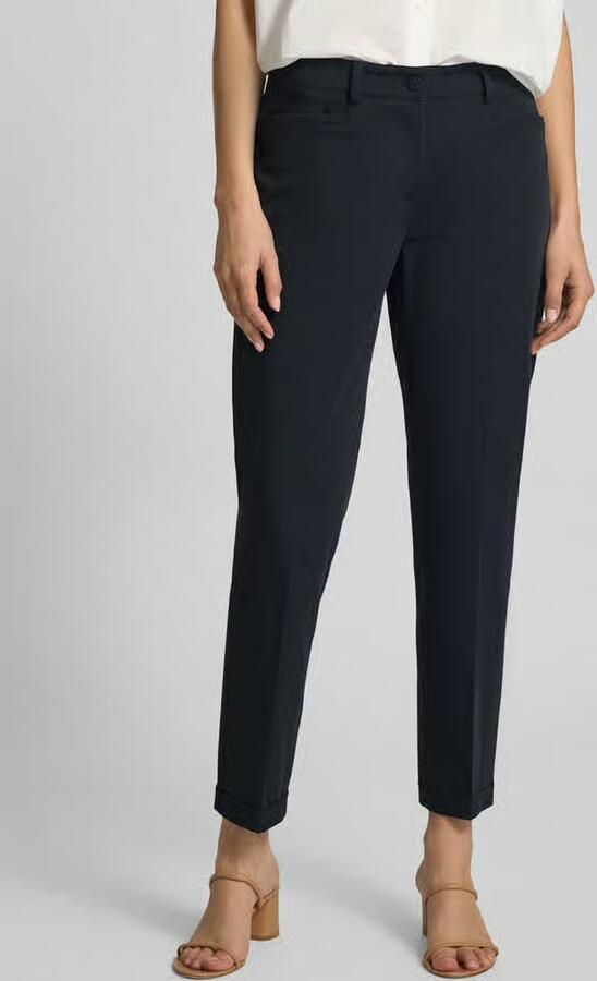 CAMBIO Slim fit stoffen broek met persplooien model 'KATHREEN' - Foto 3