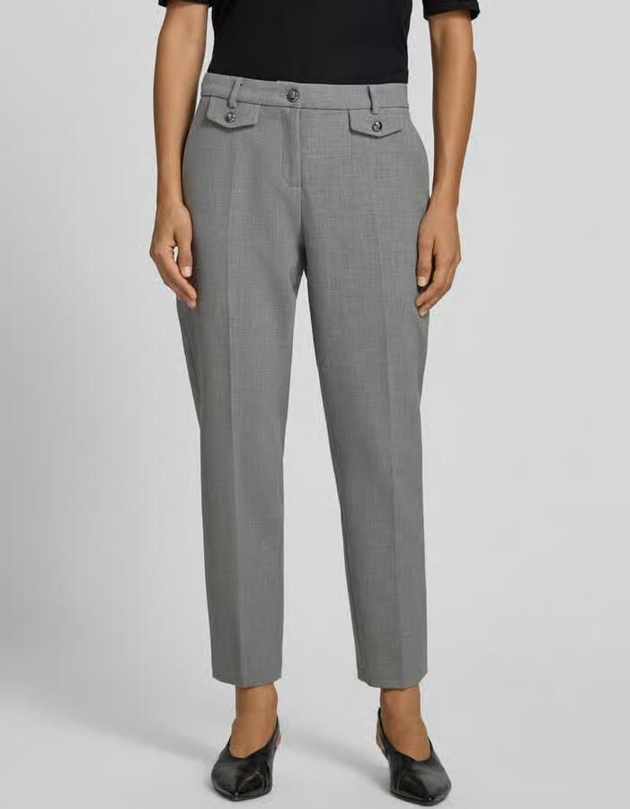 CAMBIO Smalle broek met viscose-katoen-aandeel model 'KRYSTAL' - Foto 2
