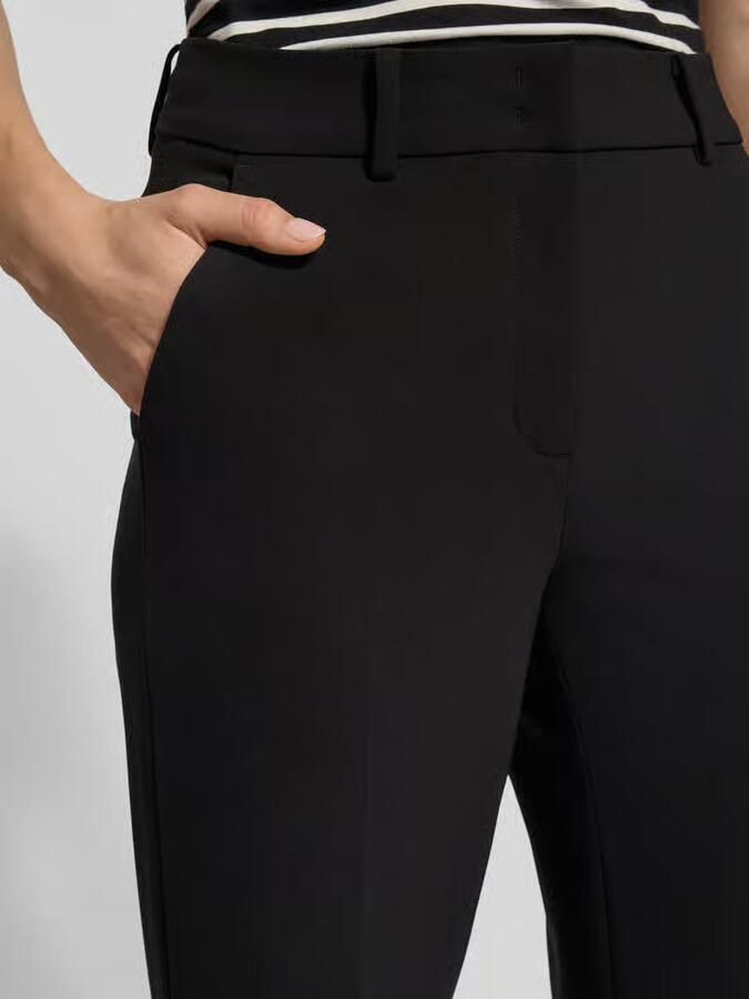 CAMBIO Regular fit stoffen broek met persplooien model 'AMELIE'