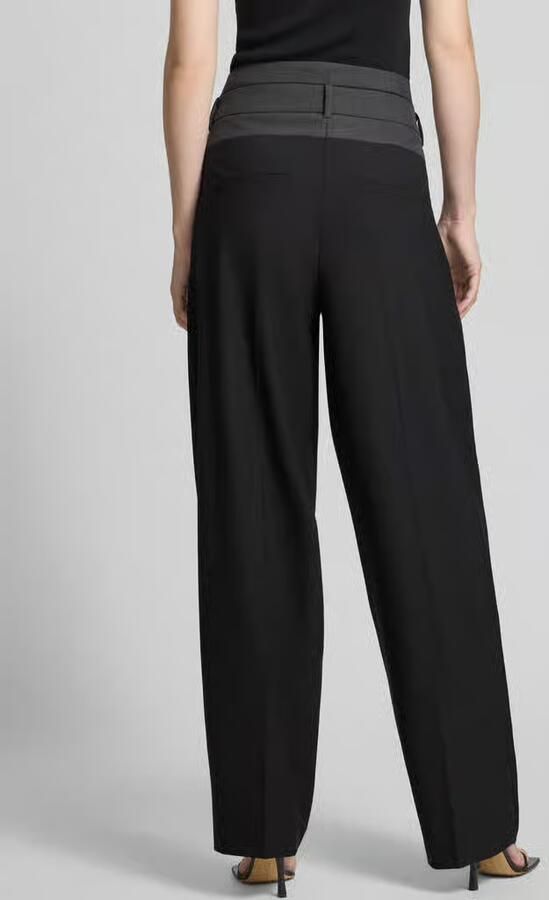 CAMBIO Stoffen broek met achterzakken model 'EVELIN'