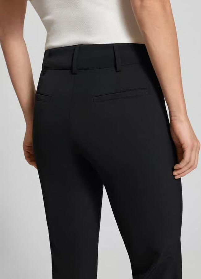 CAMBIO Stoffen broek met vaste omslag model 'RENIRA' Model 'RENIRA'