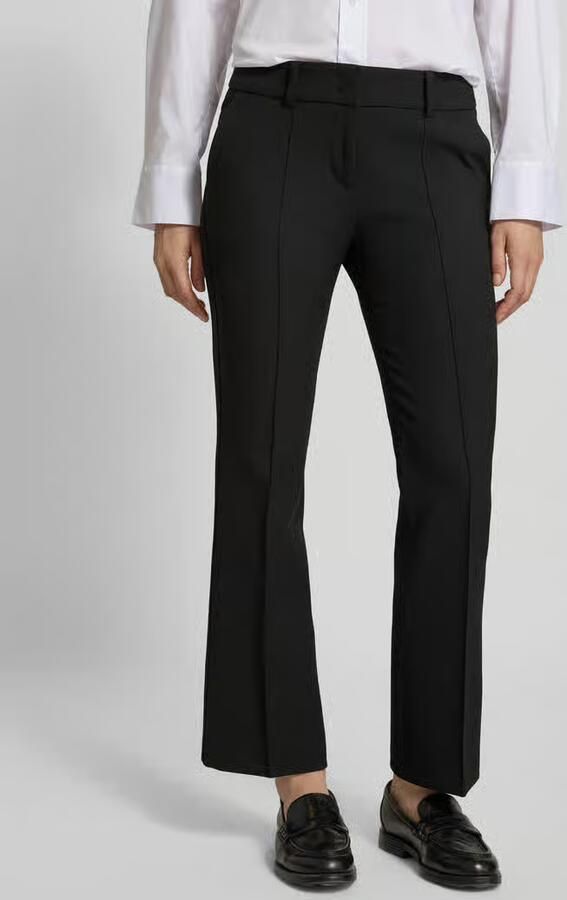 CAMBIO Flared fit stoffen broek met viscose Model 'Farah'