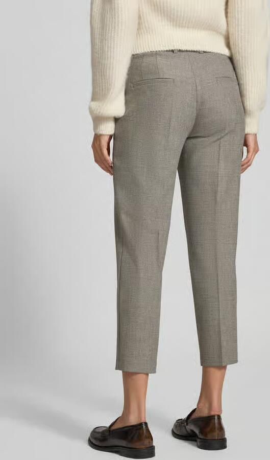 CAMBIO Stoffen broek met viscose en persplooien model 'KRYSTAL'