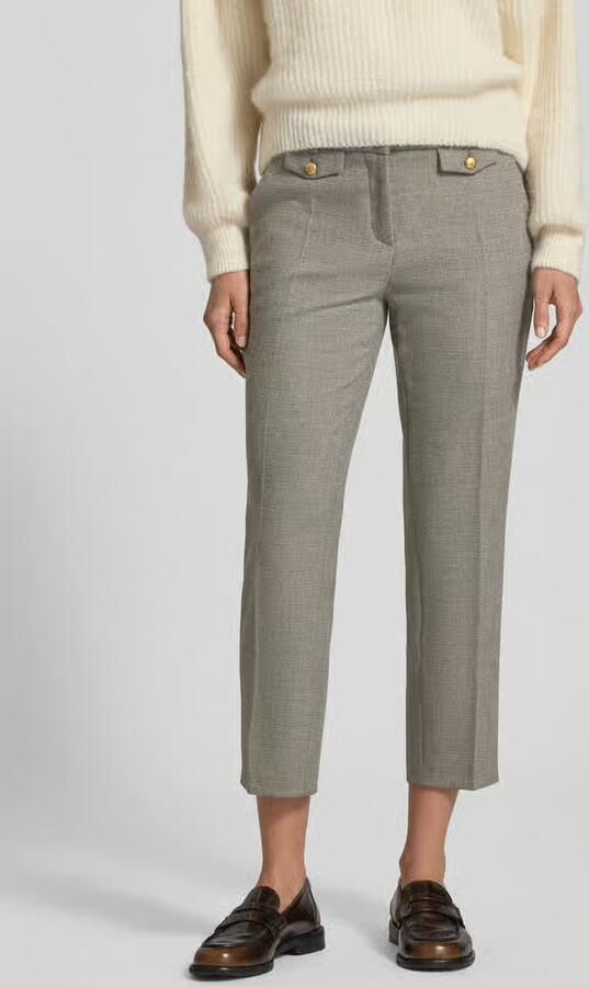 CAMBIO Stoffen broek met viscose en persplooien model 'KRYSTAL' - Foto 2