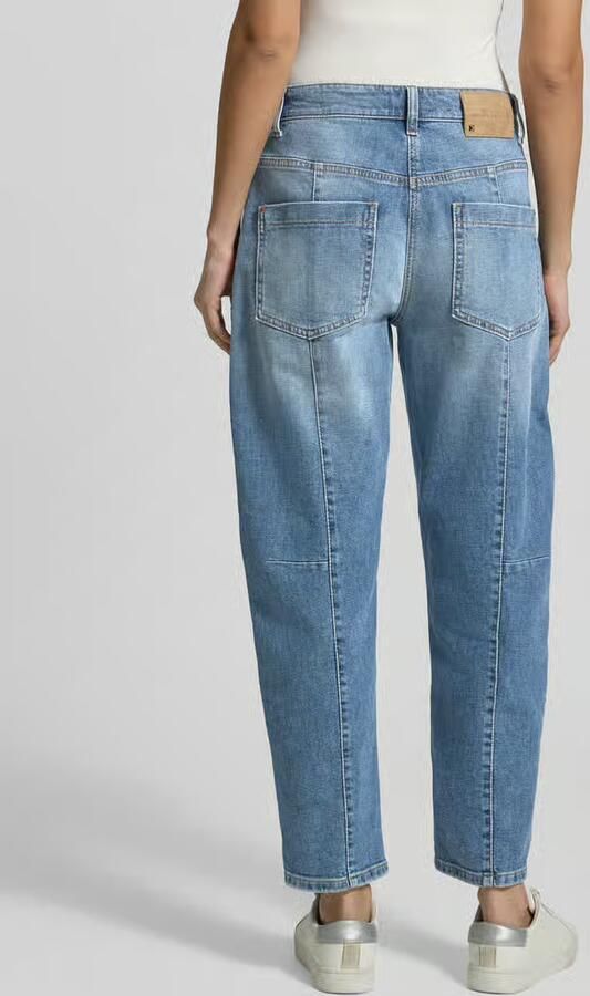 CAMBIO Straight fit Jeans met opgestikte Zakken (onderstuk) Model 'Ocean'