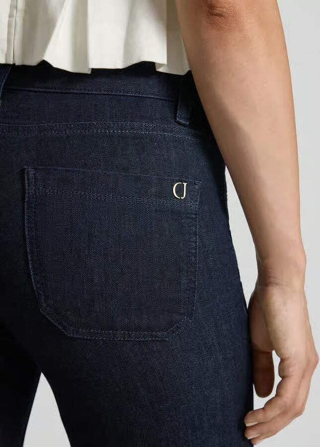 CAMBIO straight fit jeans van katoenmix model 'TESS' - Foto 3
