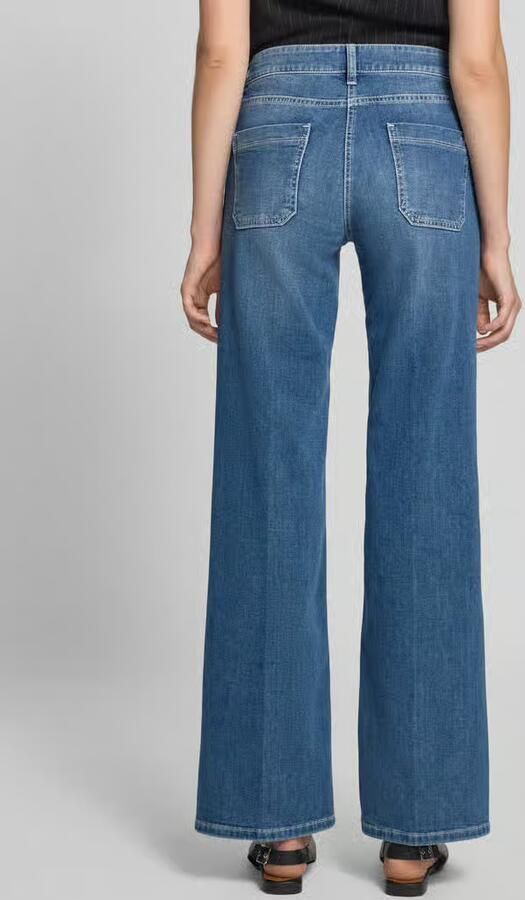 CAMBIO straight fit jeans van katoenmix model 'TESS' - Foto 3