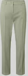 CAMBIO Straight fit stoffen broek met persplooien Model 'Karina'