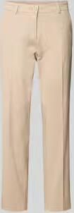 CAMBIO Straight fit stoffen broek met persplooien Model 'Karina'