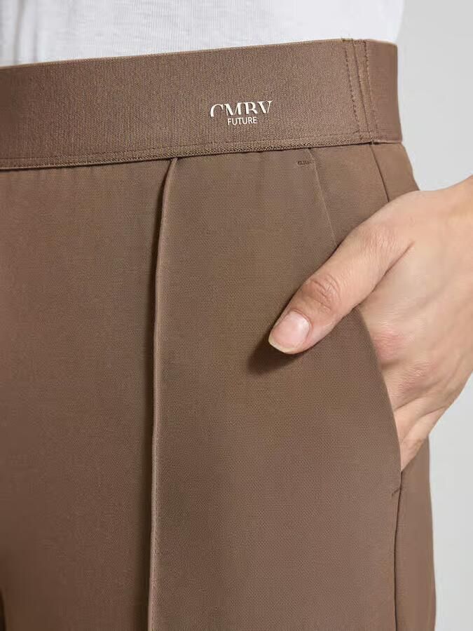 CAMBIO Straight fit stoffen broek met siernaad model 'Cameron'
