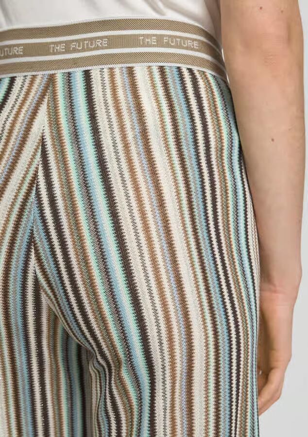 CAMBIO Straight fit stoffen broek met viscosegehalte model 'Allison'