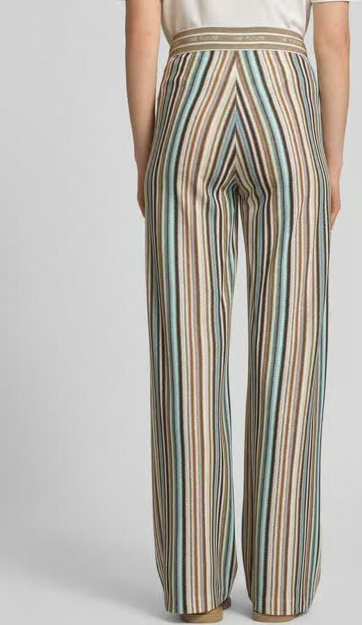 CAMBIO Straight fit stoffen broek met viscosegehalte model 'Allison'