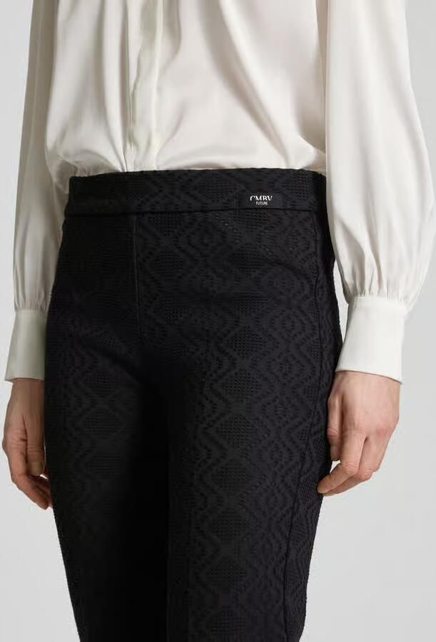 CAMBIO Straight leg broek met verkort model 'FAITH'