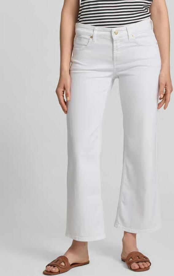 CAMBIO Stijlvolle Francesca Ecru Straight Jeans Beige Dames - Foto 2