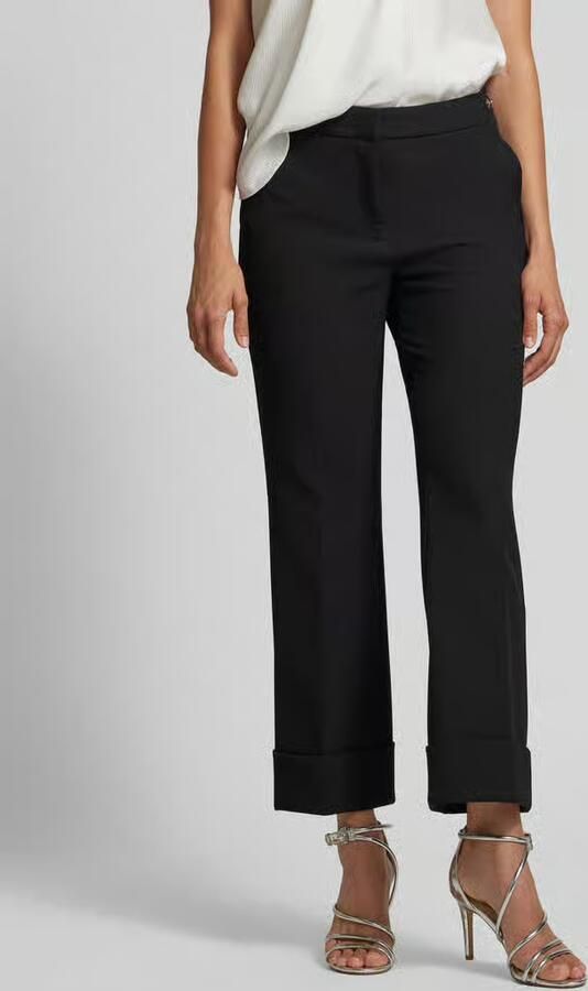 CAMBIO Straight leg stoffen broek in verkorte pasvorm model 'FRANCE'