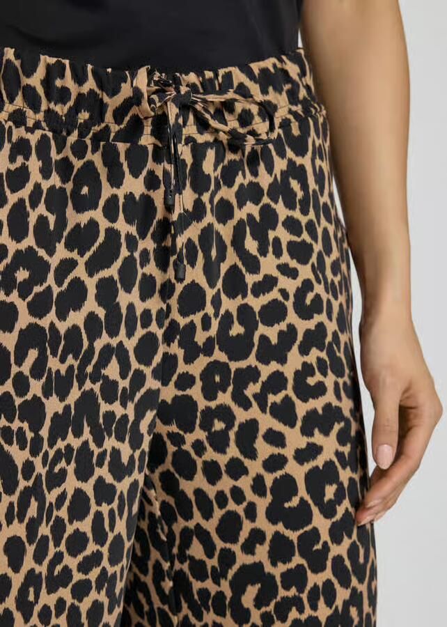 CAMBIO Straight leg stoffen broek met tunnelkoord model 'AVRIL'