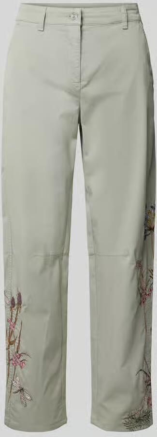 CAMBIO Tapered fit broek met motiefstitching model 'EVE' - Foto 5