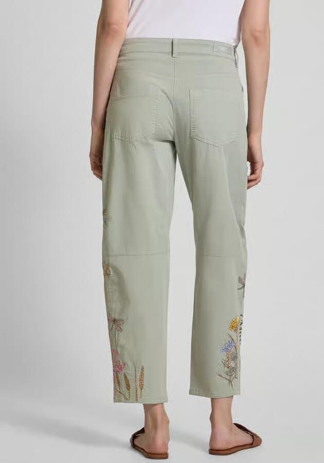 CAMBIO Tapered fit broek met motiefstitching model 'EVE' - Foto 4