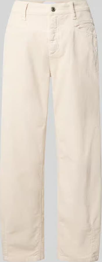 CAMBIO tapered fit corduroy broek van katoenmix model 'ELIN' - Foto 4