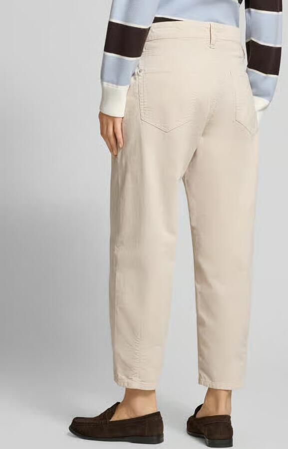 CAMBIO tapered fit corduroy broek van katoenmix model 'ELIN' - Foto 6
