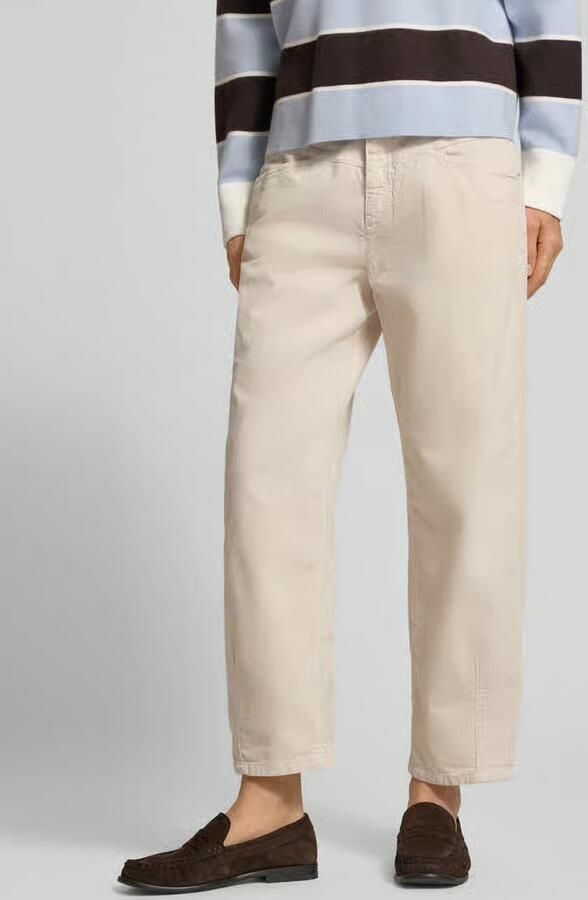 CAMBIO tapered fit corduroy broek van katoenmix model 'ELIN' - Foto 5