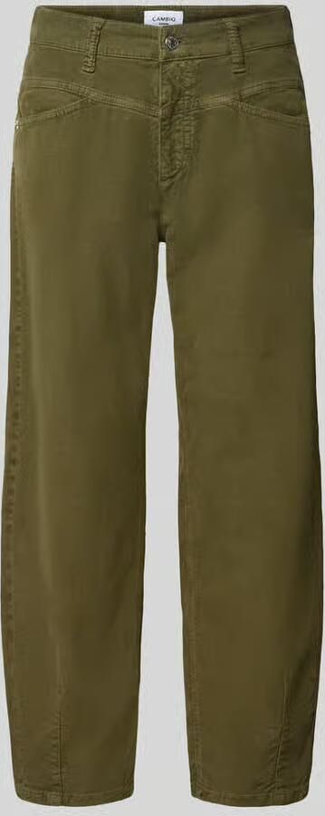 CAMBIO tapered fit corduroy broek van katoenmix model 'ELIN'