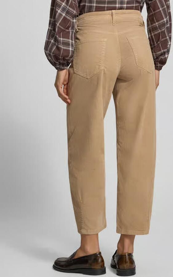 CAMBIO tapered fit corduroy broek van katoenmix model 'ELIN' - Foto 2