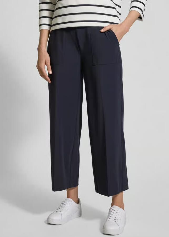 CAMBIO Tapered fit stoffen broek met verkort model - Foto 2