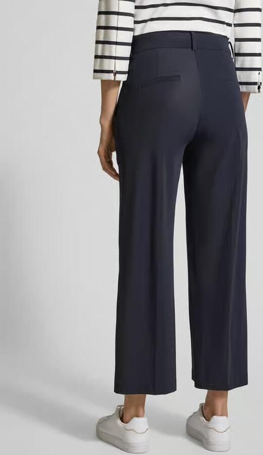 CAMBIO Tapered fit stoffen broek met verkort model - Foto 3