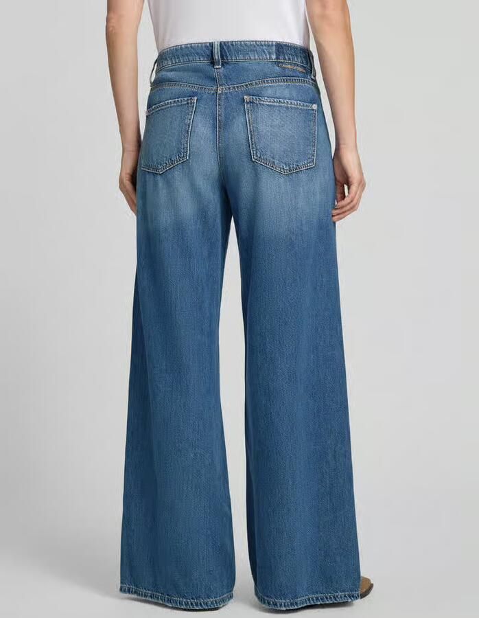 CAMBIO Wide & loose fit jeans van katoenmix model 'PALAZZO ADVANCE' - Foto 3