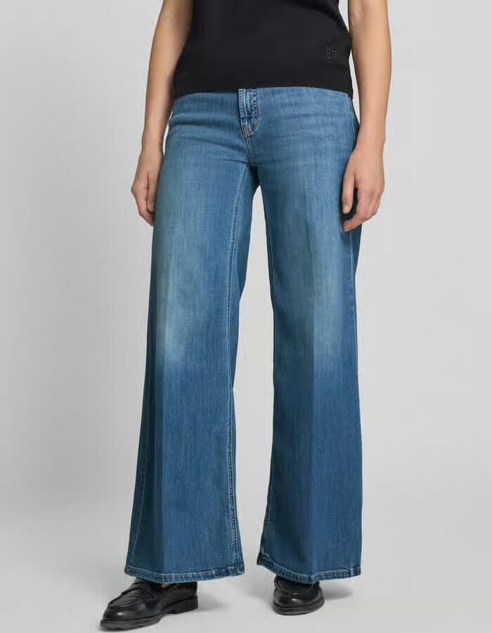 CAMBIO wide fit jeans van katoenmix model 'PALAZZO FLARE' STUDIO87 - Foto 3