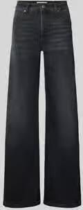 CAMBIO Wide & loose fit jeans van katoenmix model 'PALAZZO'