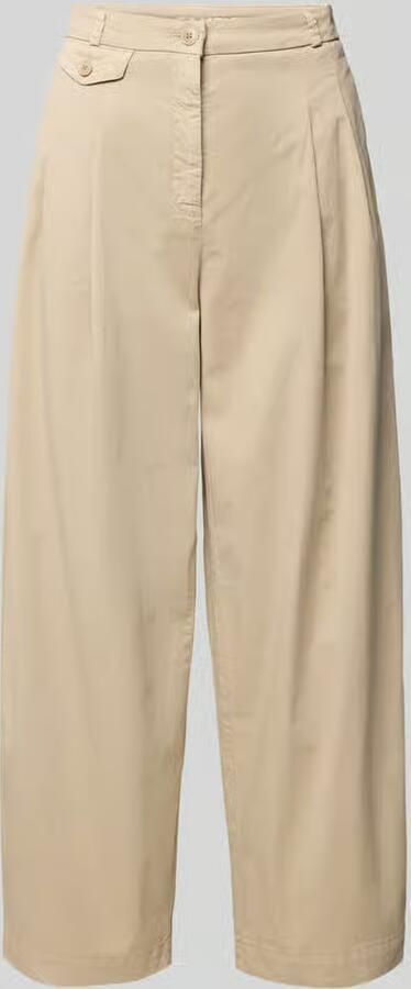 CAMBIO Wide fit broek met bandplooien model 'EREN'