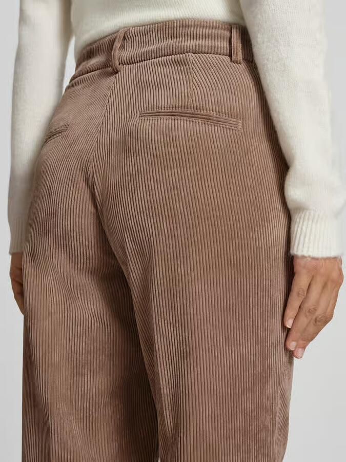 CAMBIO Wide fit corduroy broek met persplooien model 'Amelie' - Foto 2