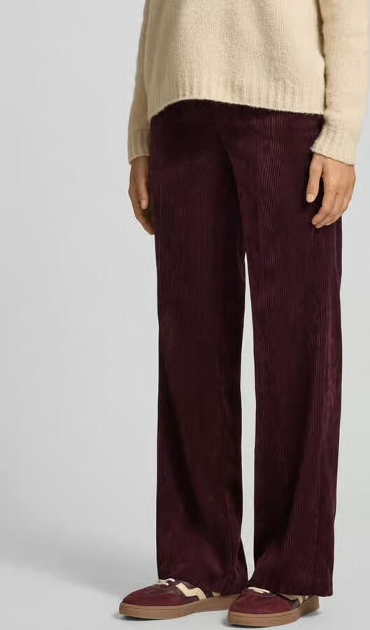 CAMBIO Wide fit corduroy broek met persplooien model 'Amelie' - Foto 2