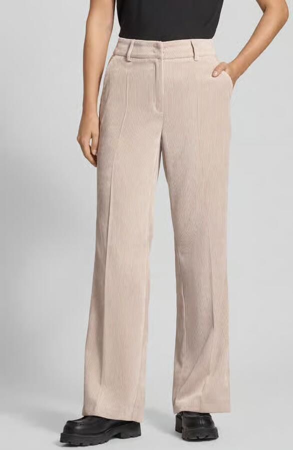 CAMBIO Wide fit corduroy broek met persplooien model 'Amelie' - Foto 2