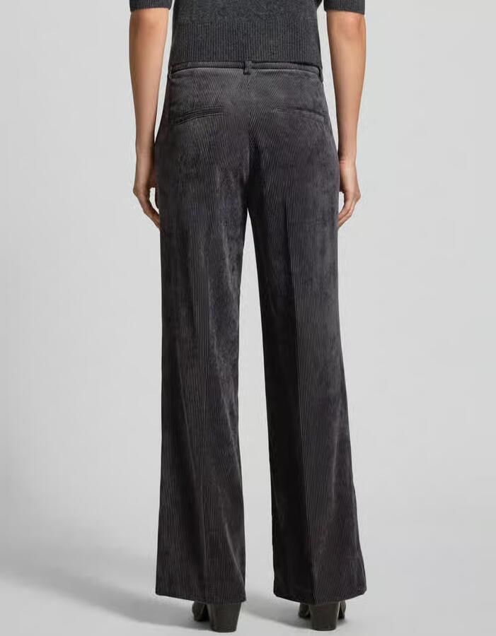 CAMBIO Wide fit corduroy broek met persplooien model 'Amelie' - Foto 2