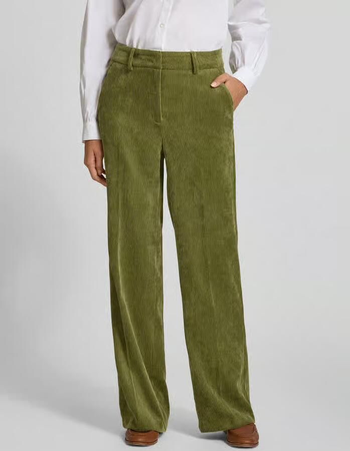 CAMBIO Wide fit corduroy broek met persplooien model 'Amelie' - Foto 2
