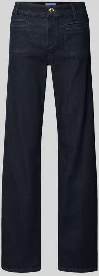 CAMBIO Flared cut jeans met persplooien model 'TESS'