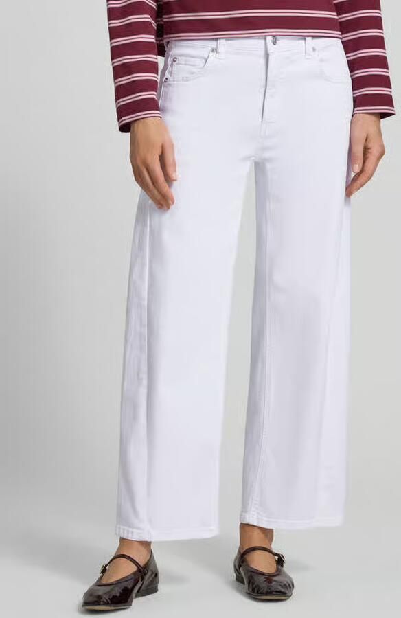 CAMBIO wide fit stoffen broek in 5-pocketmodel model 'Oria' - Foto 3