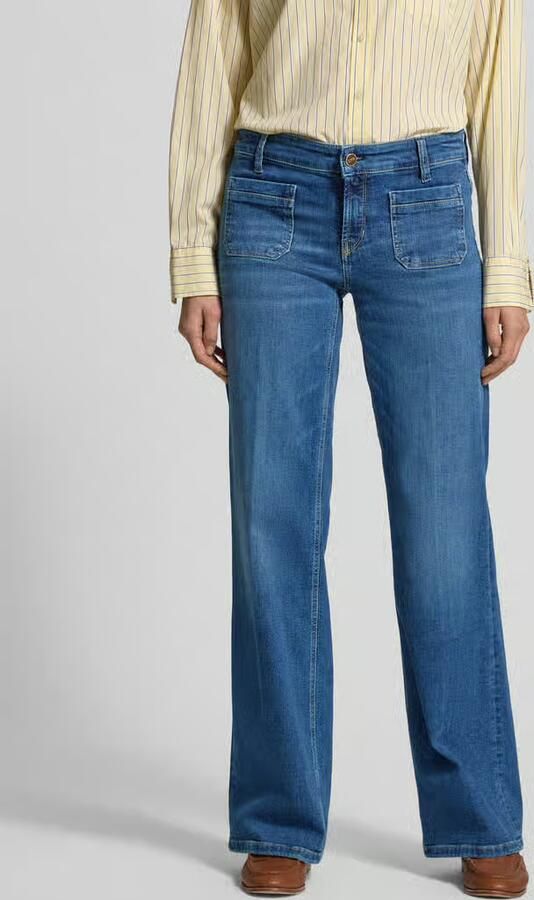 CAMBIO Wide leg jeans met opgezette zakken model 'Tess' - Foto 2