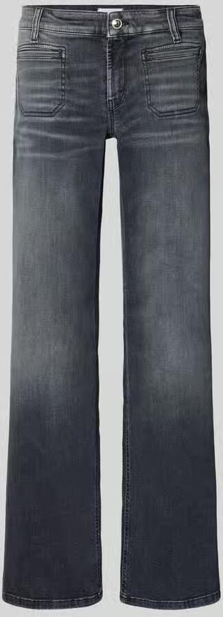 CAMBIO Wide leg jeans met paspelzakken model 'TESS'