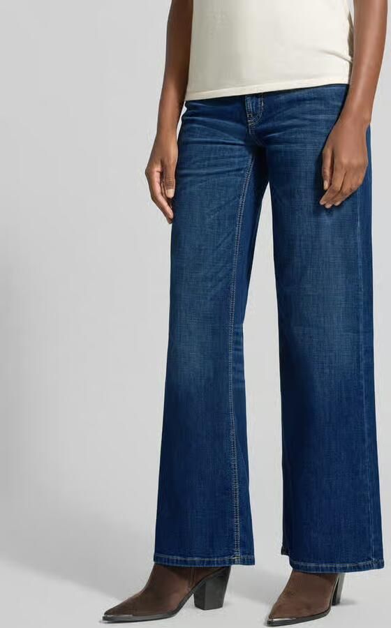 CAMBIO Wide leg jeans van katoenmix model 'AIMEE' - Foto 2