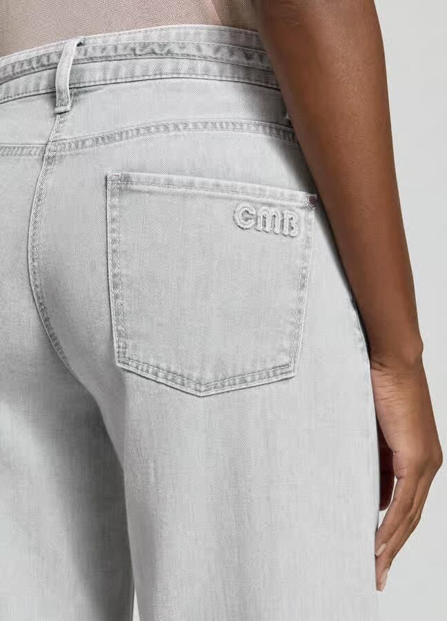 CAMBIO Wide leg jeans van katoenmix model 'PALAZZO'